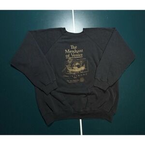 Vtg 90s William Shakespeare The Merchant Of Venice Crewneck Sweatshirt XL Raglan